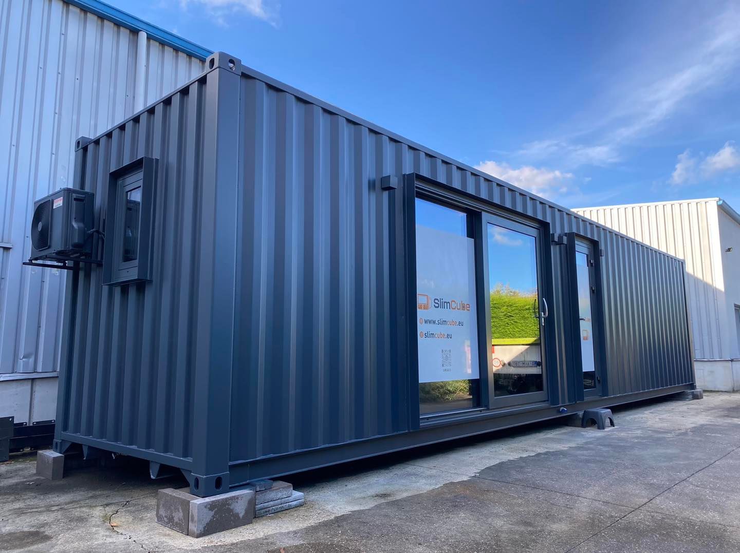 Te Huur: SlimCube Model 1 – Luxe Design Containerwoning (40ft High Cube)